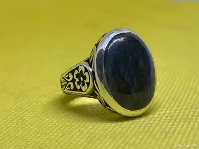 خاتم عقيق يمني مسماري بصياغه عارف 1