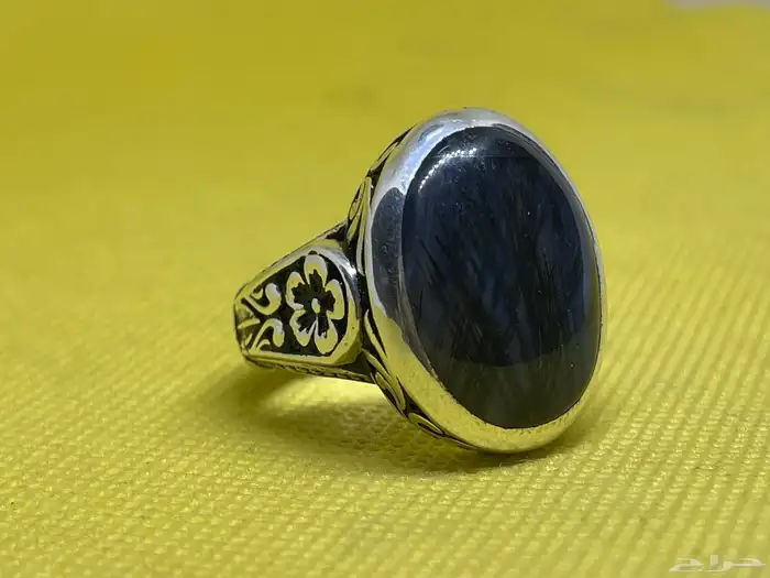 خاتم عقيق يمني مسماري بصياغه عارف 1