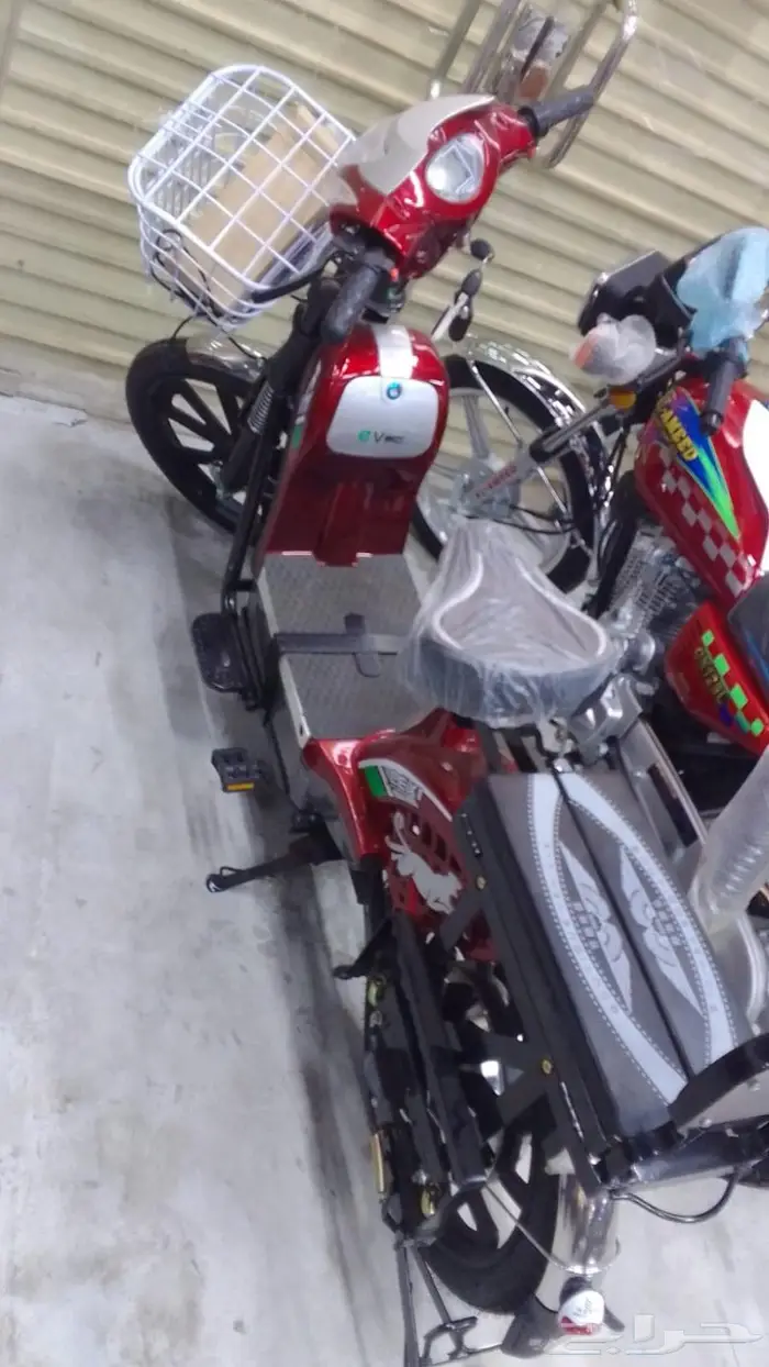 دباب كهربائي مقعد دراجة لون احمر متوفر لون اسود EB-7 0