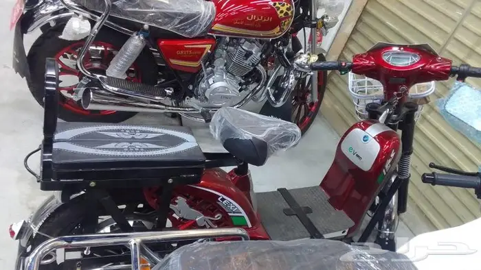 دباب كهربائي مقعد دراجة لون احمر متوفر لون اسود EB-7 1