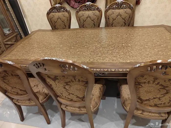 بوفيه بوفية طاولة أكل كامل للبيع 11 قطعة اخو الجديد 2