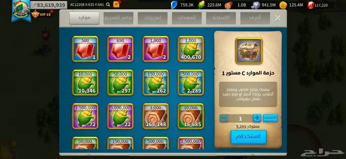 حساب رايز اوف كينجدوم 12