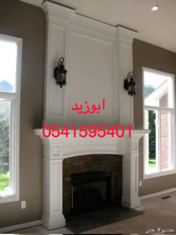 مدافئ حجر منزلي شويات شوي طوب احمر مداخن مشبات ومشبات 6