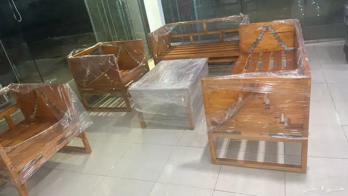 جلسات الخارجية حديد خشب 14