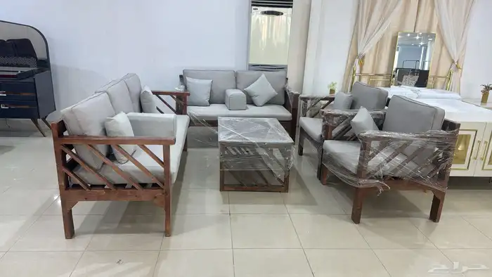 جلسات الخارجية حديد خشب 27