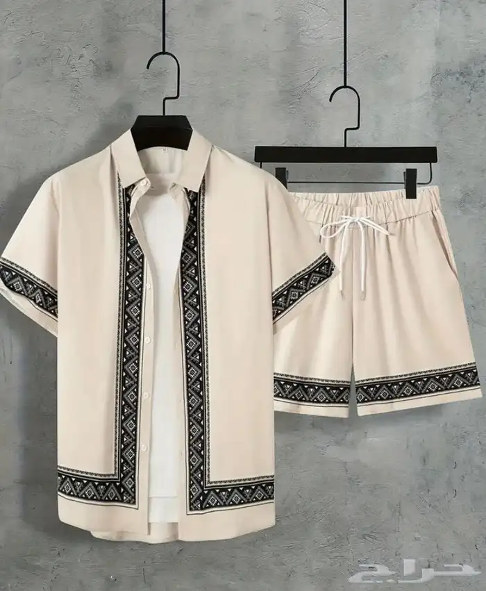 ملابس صيفيه طقم3قطع شورت داخلية قطنية مع سترة الوان ومقاسات 17