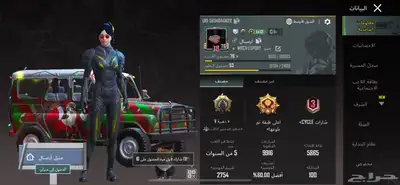 حساب ببجي للبيع السعر 500 25