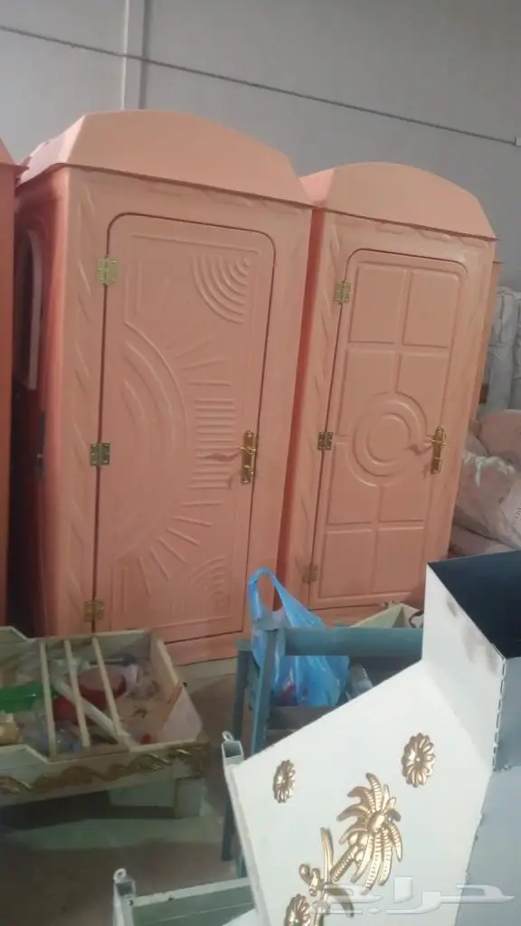 حمامات ودورات مياه فيبر جلاس متنقلة فرنجي وعربي 0