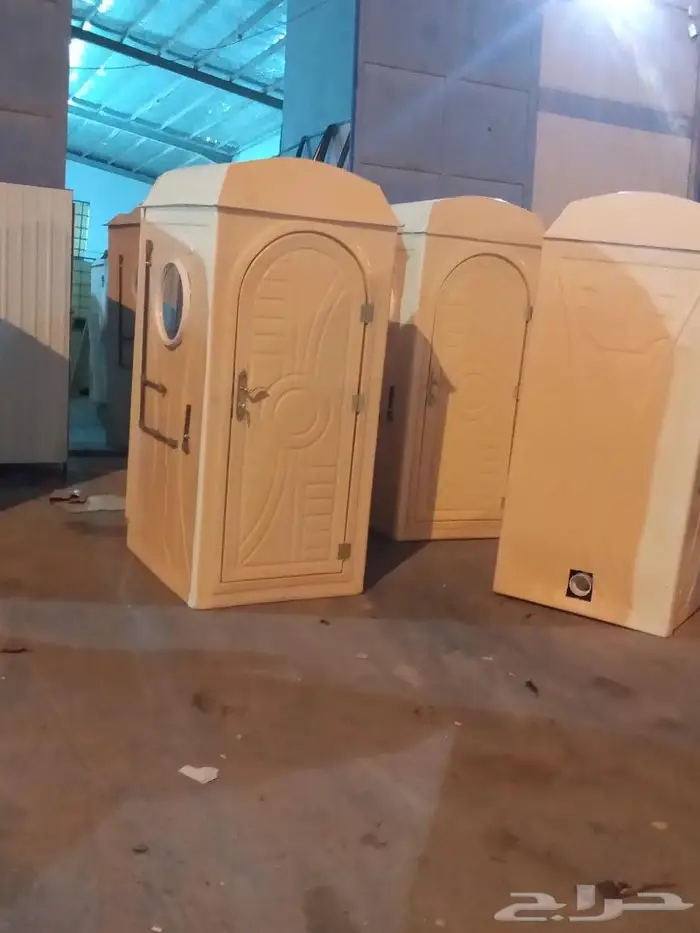 حمامات ودورات مياه فيبر جلاس متنقلة فرنجي وعربي 8