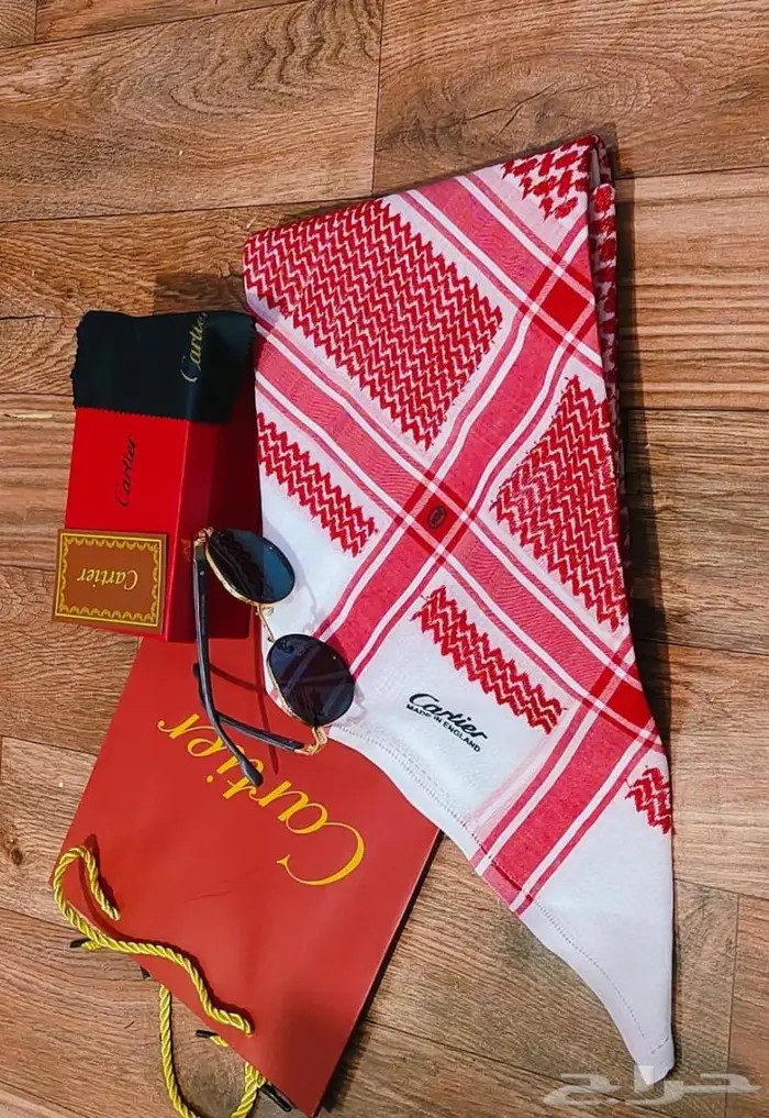 طقم كارتير شماغ مع نظاره جوده عاليه 4