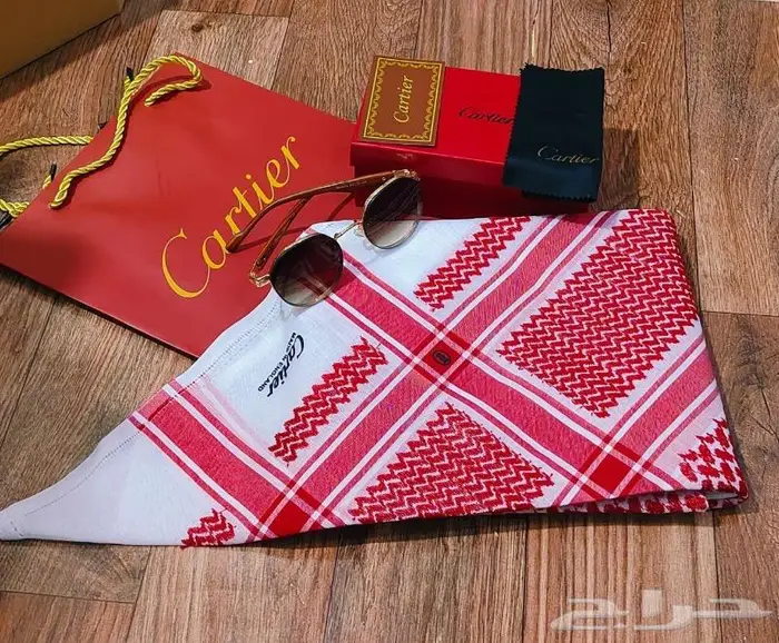 طقم كارتير شماغ مع نظاره جوده عاليه 3