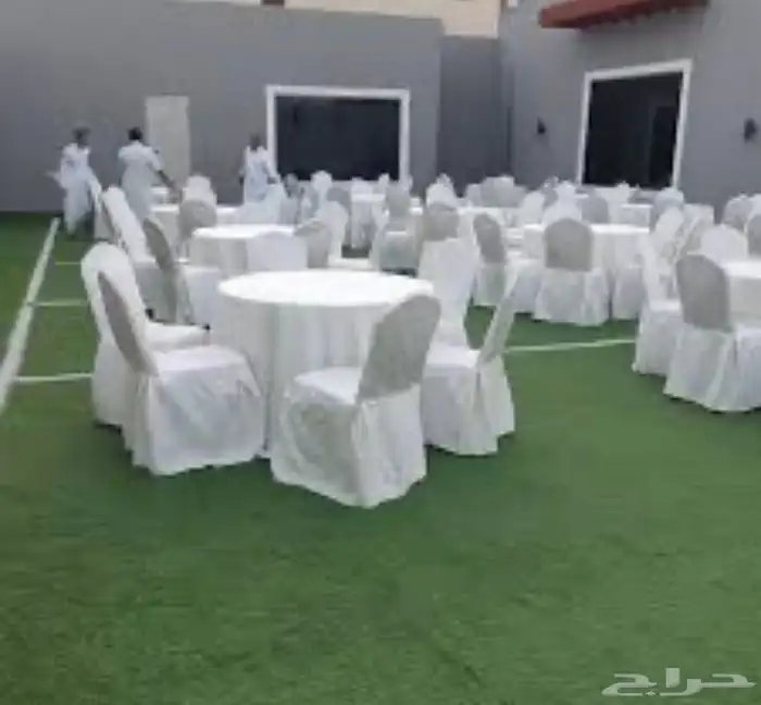 طاولات وكراسي افراح احمر 37