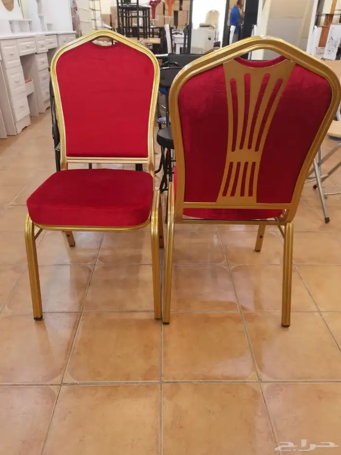 طاولات وكراسي افراح احمر 30