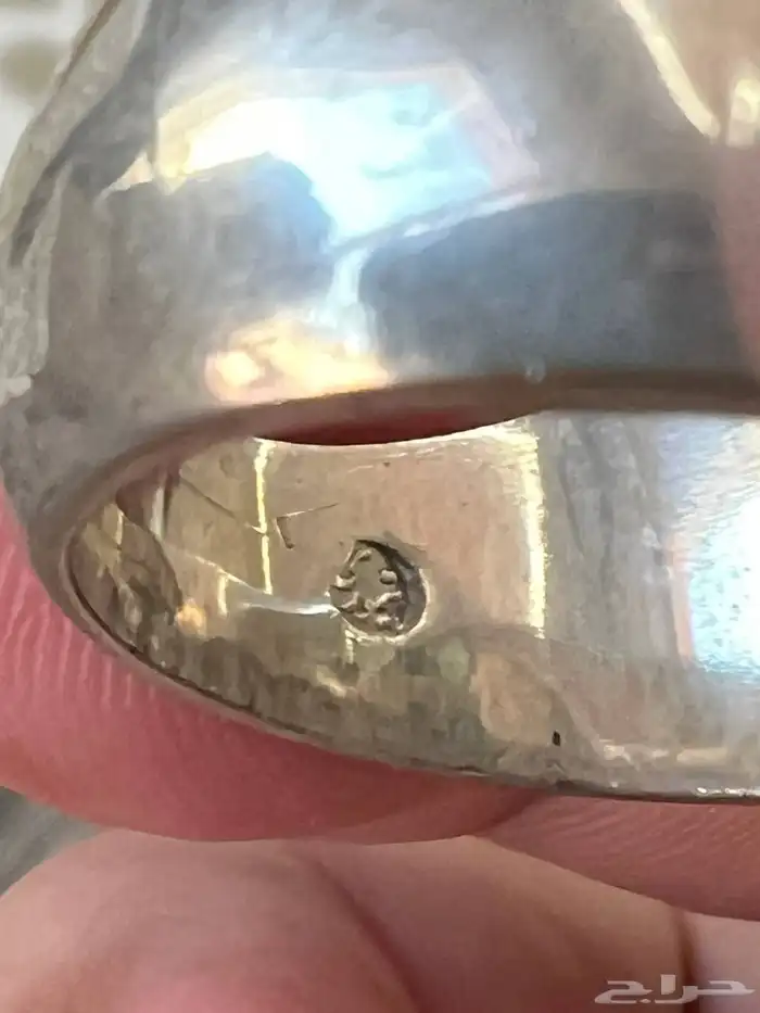 خاتم فضة مرصع بأحجار الزمرد 3