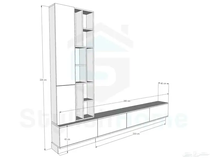 طاولات تلفاز مودرن 7