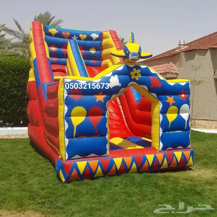 نطيطات زحاليق مائيه ملاعب صابونيه اجار في الرياض 3