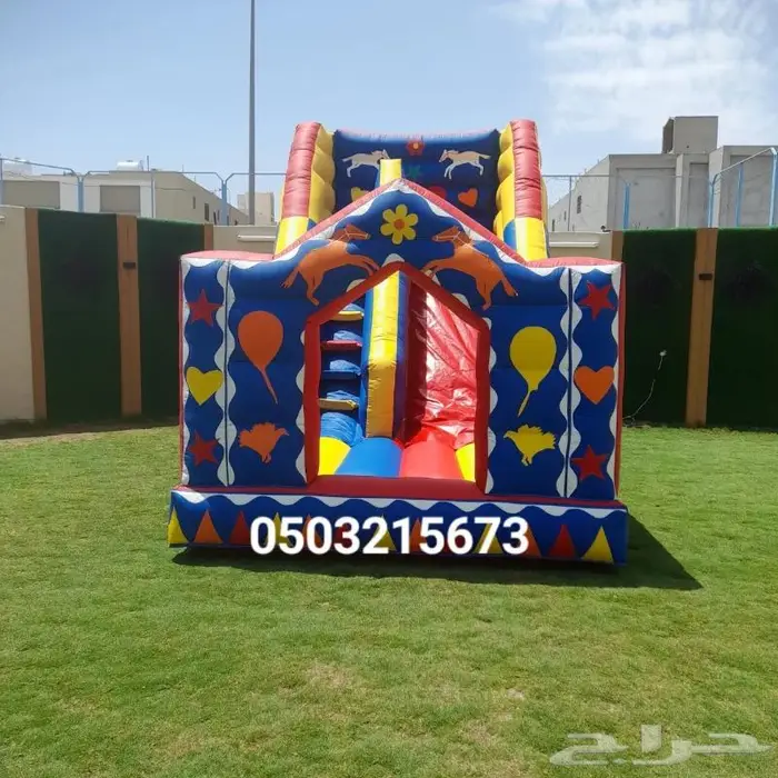 نطيطات زحاليق مائيه ملاعب صابونيه اجار في الرياض 5