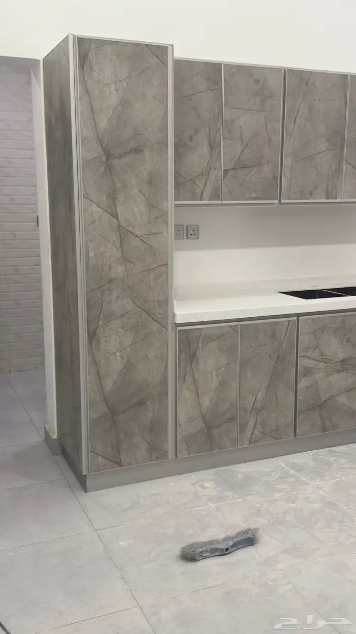 مطابخ المنيوم صاج خشب 54