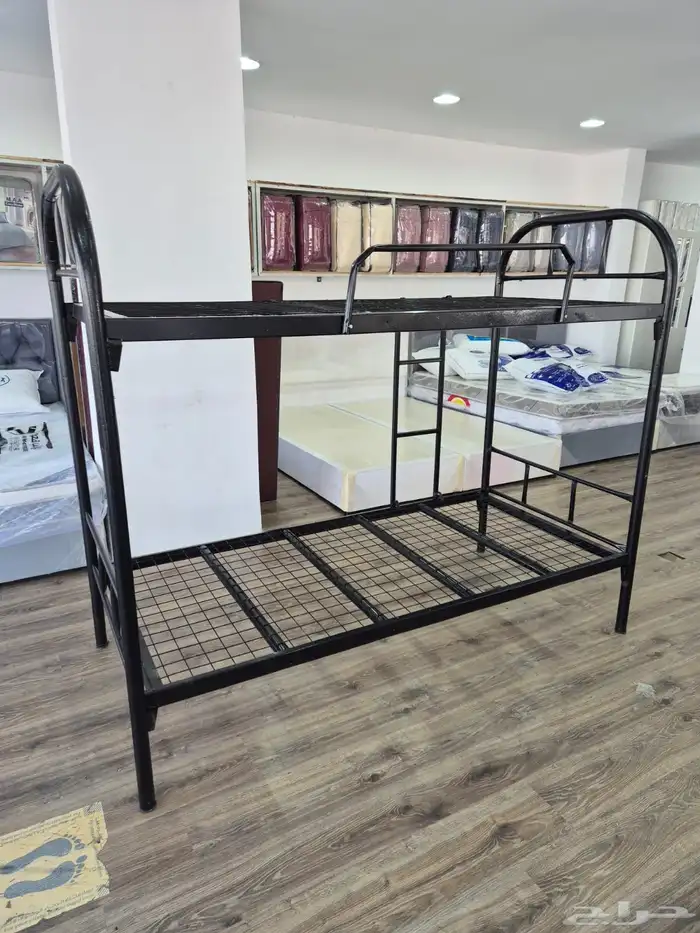 سرير حديد دورين دولاب حديد 0