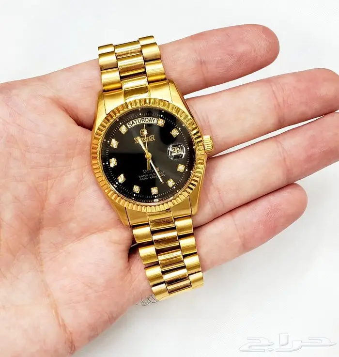 ساعة شبيه رولكس كوارتز سويسرية اصلية 5