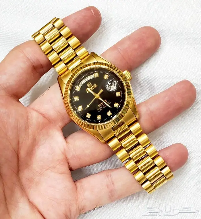 ساعة شبيه رولكس كوارتز سويسرية اصلية 9