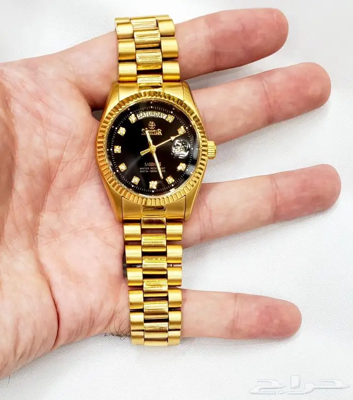 ساعة شبيه رولكس كوارتز سويسرية اصلية 6
