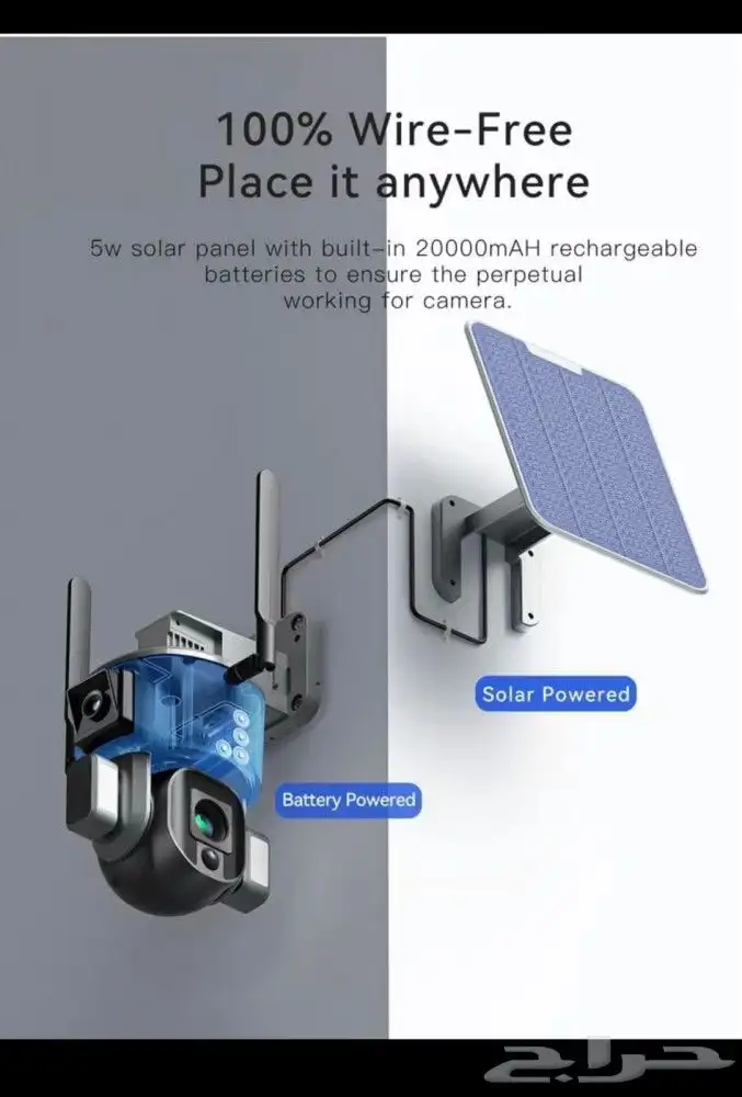 كاميرا الطاقة الشمسية المطور 4K 1