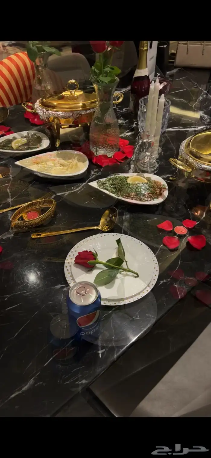 عشاء عرسان ميني بوفيه  تنسيق 1