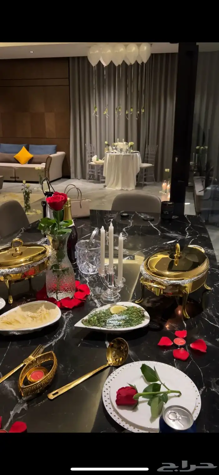 عشاء عرسان ميني بوفيه  تنسيق 6