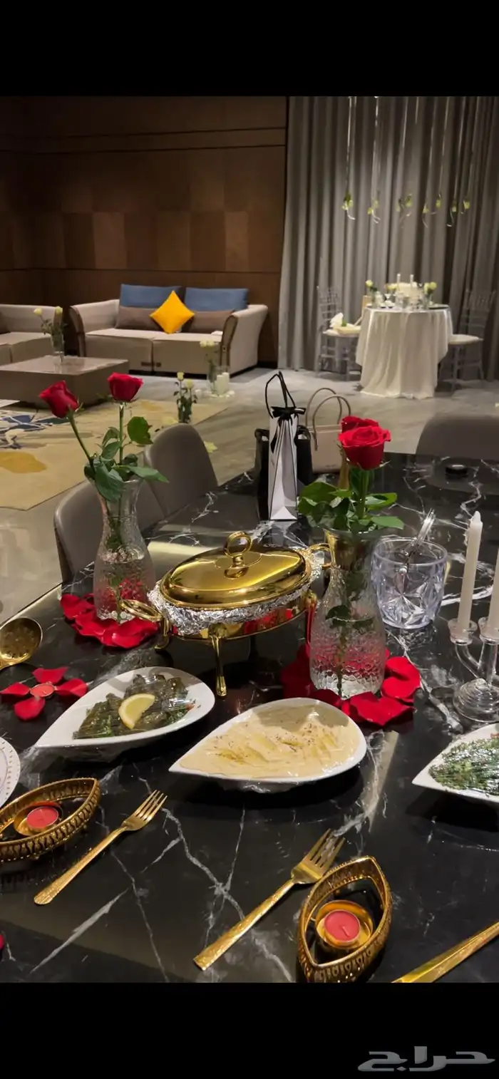 عشاء عرسان ميني بوفيه  تنسيق 5