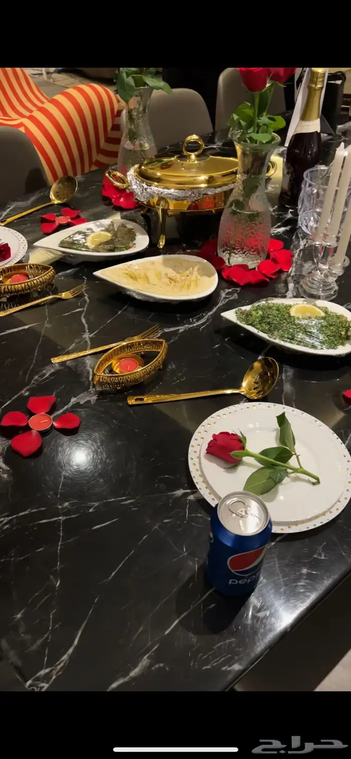 عشاء عرسان ميني بوفيه  تنسيق 2