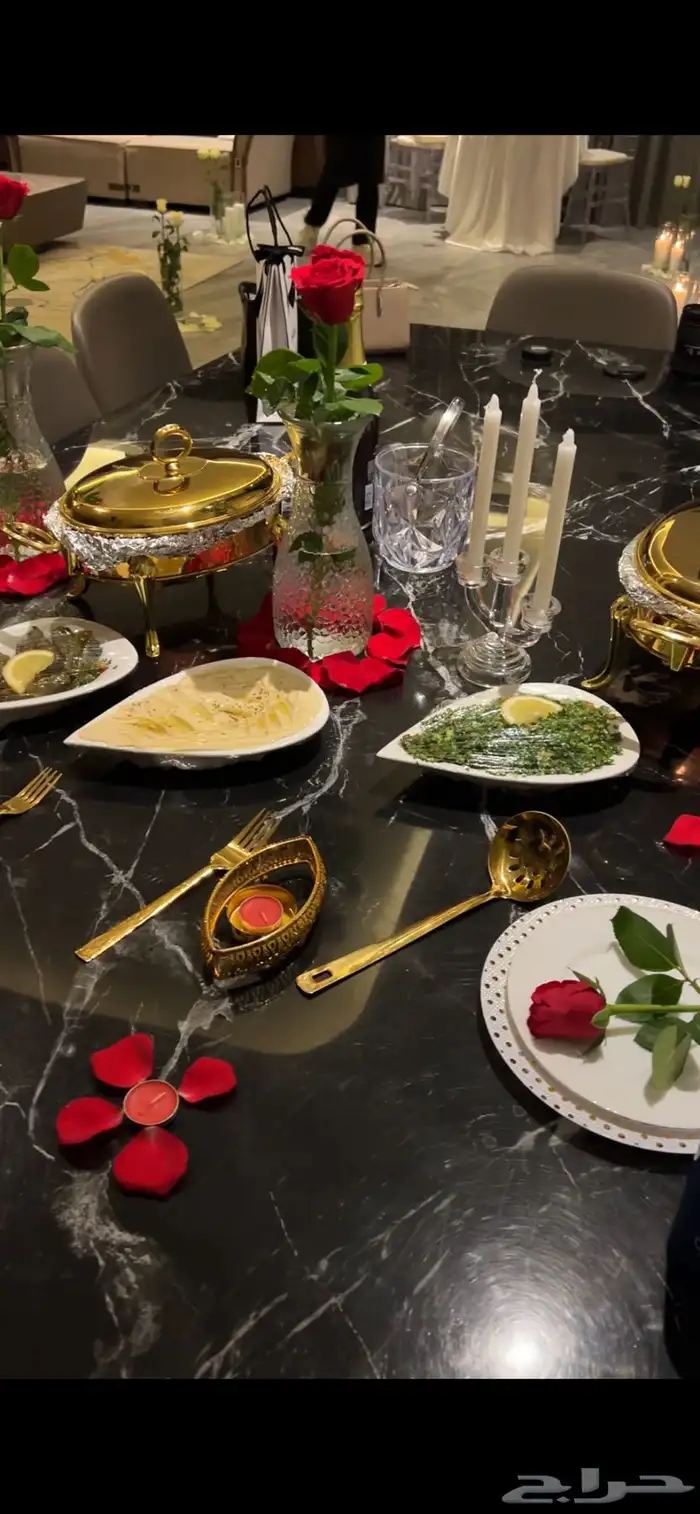 عشاء عرسان ميني بوفيه  تنسيق 3
