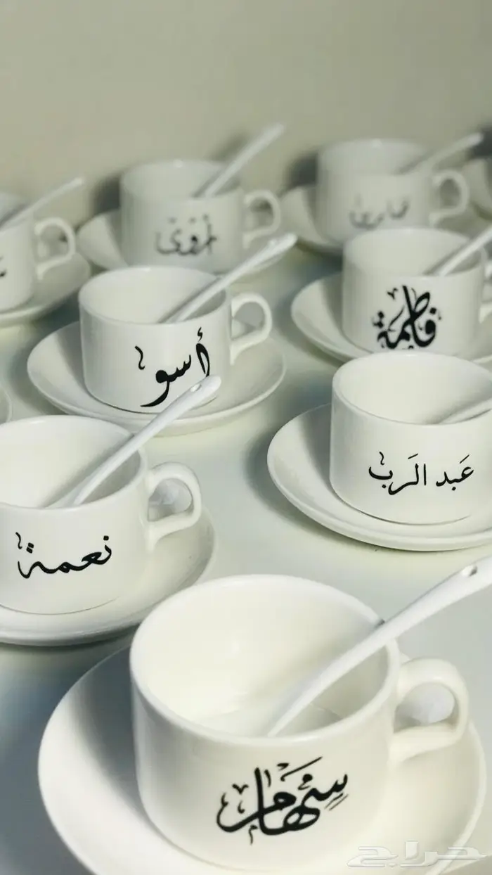 توزيعات اكواب قهوه بالاسم 15