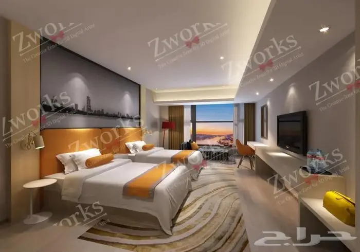 تصميم ديكور اجنحة فندقية 1