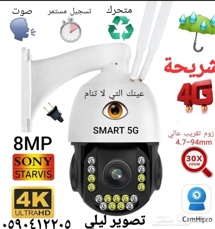 كاميرا 4K 8ميجا زوم عالي بالشريحة 1