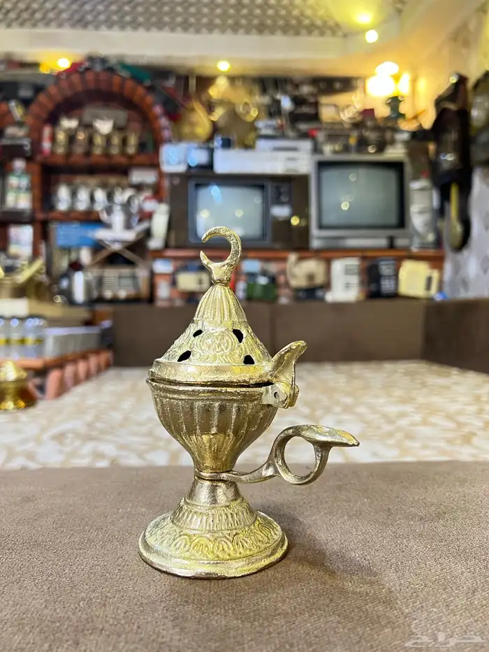 مبخرة نحاس بالكامل شكل تراثي 2