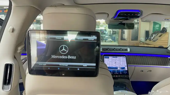 شاشات مراتب خلفيه للجوهره مرسيدس S580 6