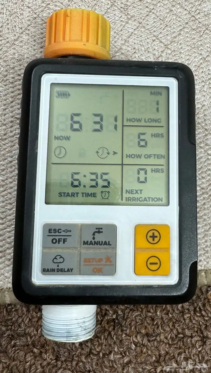 جهاز توقيت الري الرقمي بشاشة LCD من نادستر 0