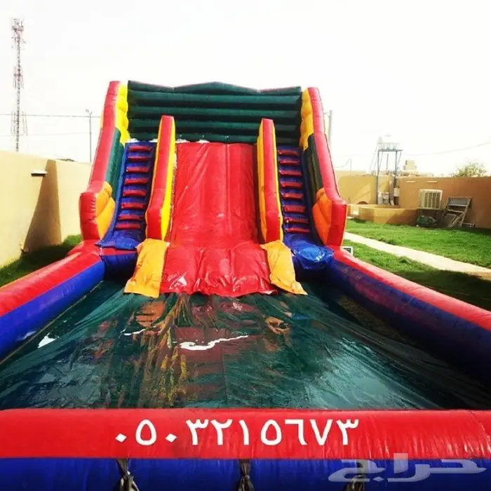 نطيطه نطيطات ملعب صابوني زحليقه مائيه اجار الرمال الرياض 5