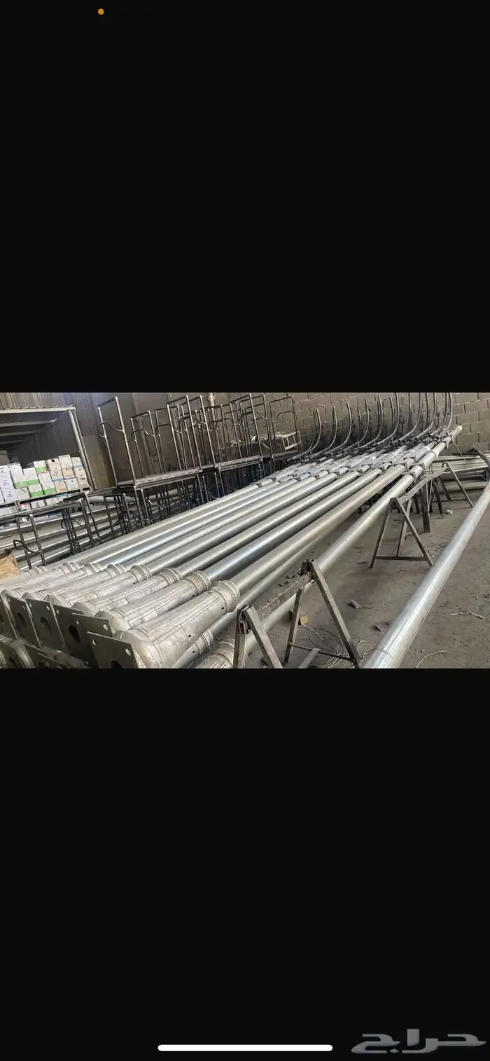 اعمدة وانارة قواعد خرسانيه  كراسي  سله مهملات  اعمدة ديكوري 18