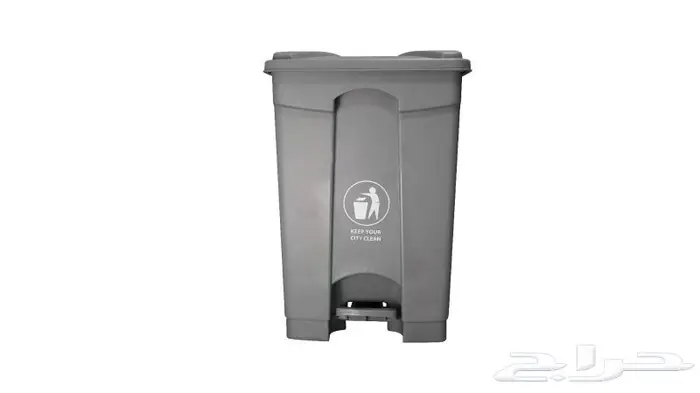 براميل نفايات بلاستيكية بدعسة مع كفرات 0