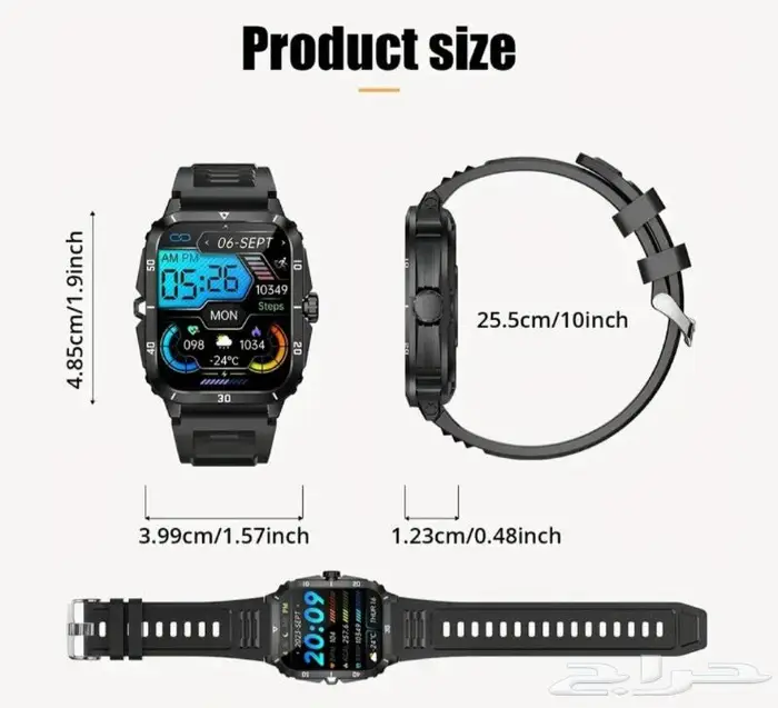 ساعة يد رياضية ذكية 0