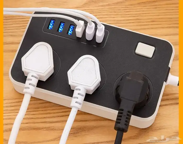 توصيلة مزدوجة (جديد) ب6منافذ usb و 3 افياش 3