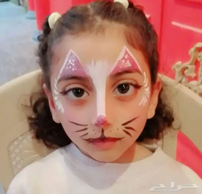 رسم وجه ونقش حنا وصبغه 8