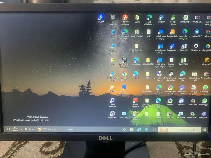 كمبيوتر مع شاشه مستعمل للبيع 0
