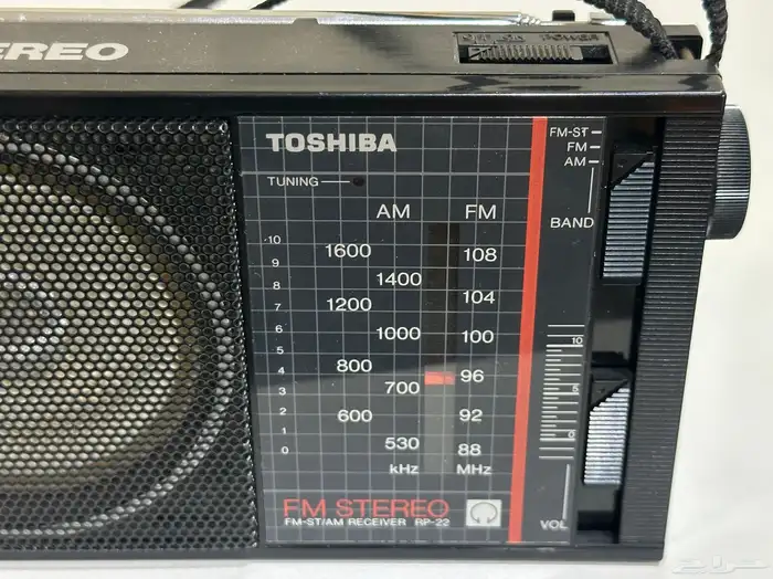 راديو توشيبا rp-22 موجتين نادر جدا 1984 8