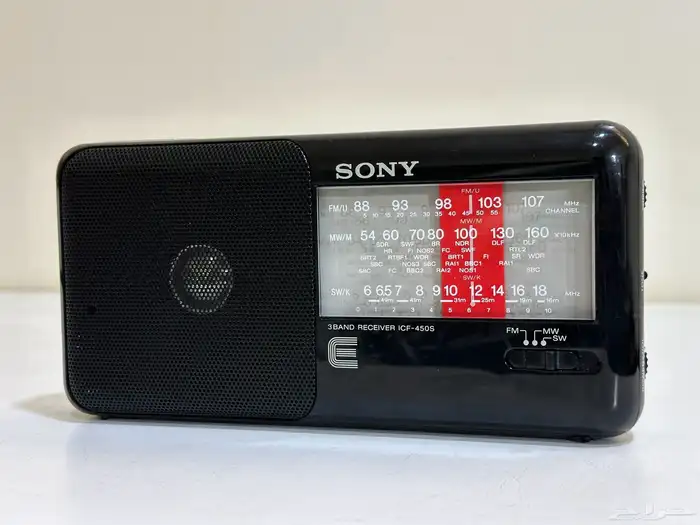 راديو سوني 450s ثلاث موجات 1988 4