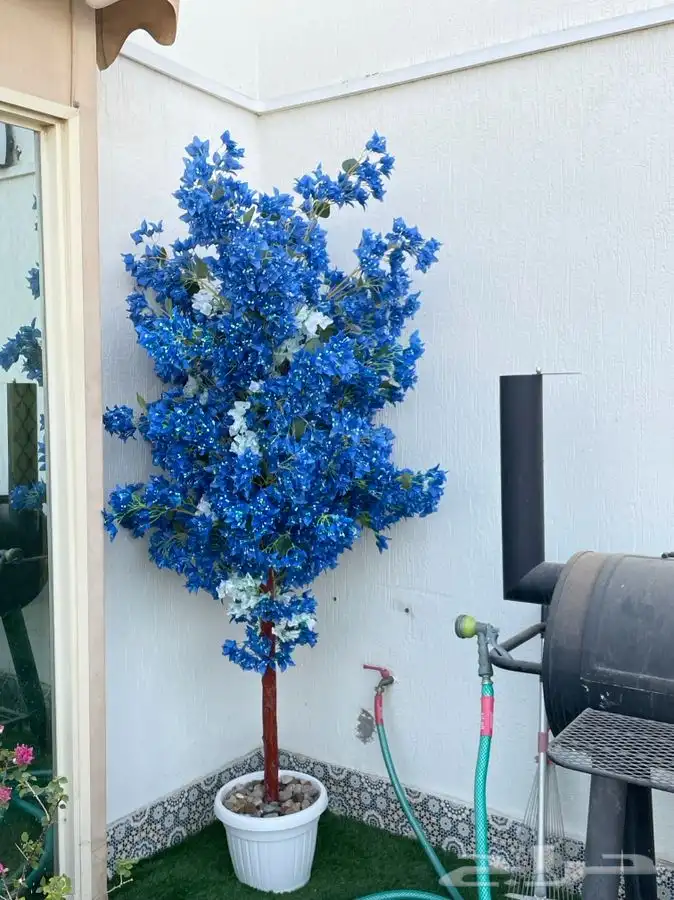 شجر زينة صناعي جذع طبيعي شجر زينة تفصيل 0