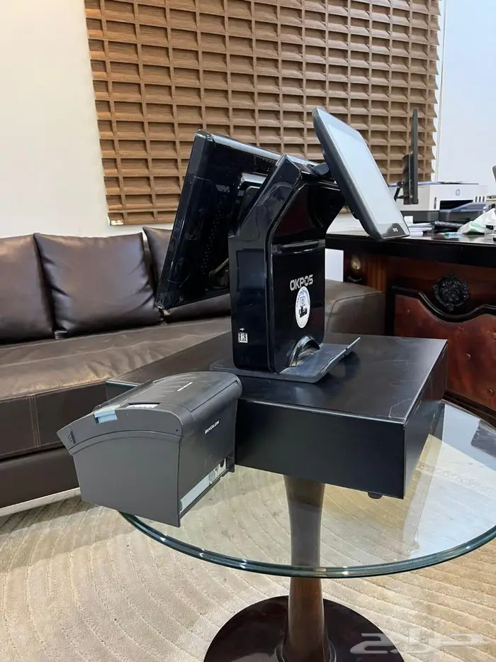 اجهزة كاشير مستخدمة شاشتين بضمان 3 اشهر مع برنامج 6