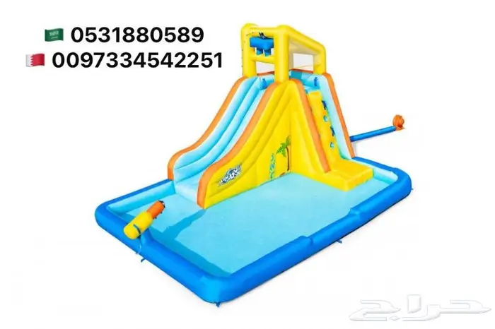 مسابح مائية نطيطة هوائية ملاعب صابونيه زحاليق هوائية العاب 0